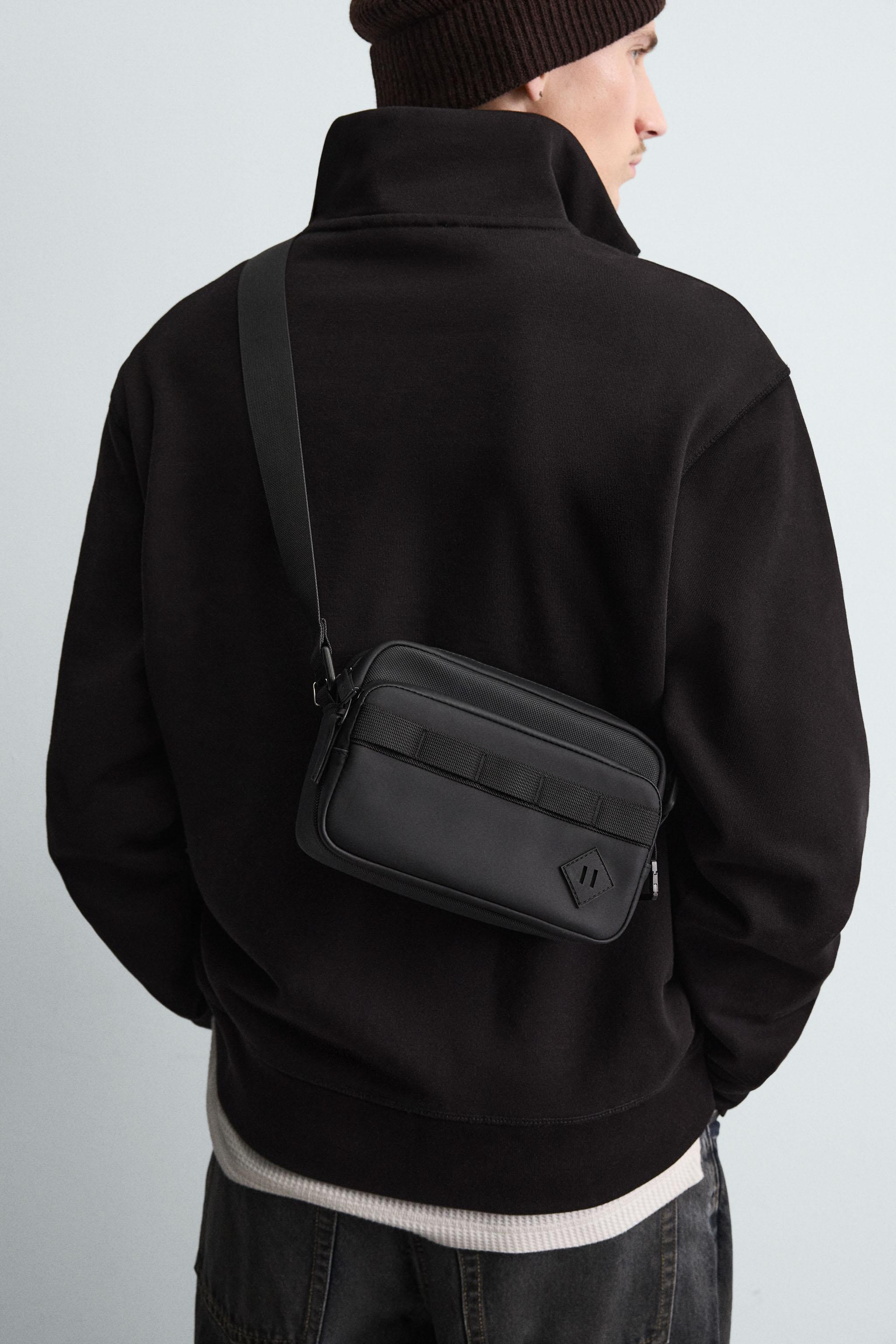 RUBBERIZED CROSSBODY BAG